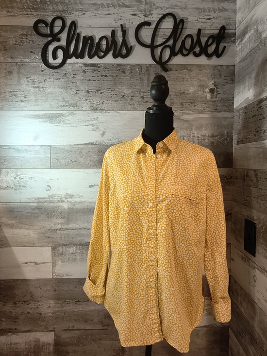 J. Crew Tops - J. Crew Cotton-Blend Poplin Shirt in Signature Fit, in Bronzed Ochre Ivory